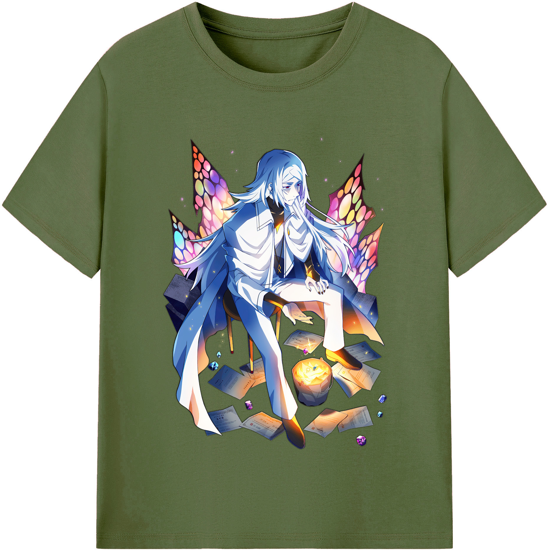 （画像用） 文豪ストレイドッグス Bungo Stray Dogs 綿100％半袖Tシャツ（フロントプリント）